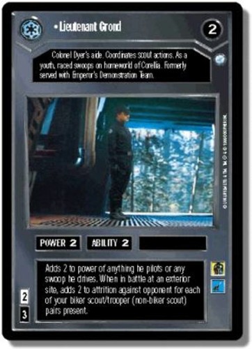 Lieutenant grond star wars ccg - lieutenant,